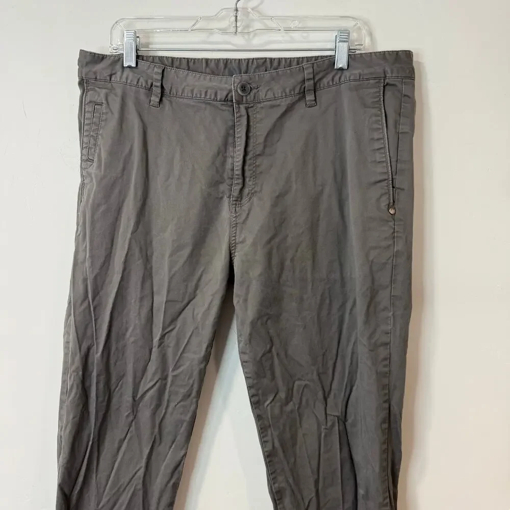 Vuori Men's‎ Collins Chino Pants Cotton Blend Gray 36 Stretch